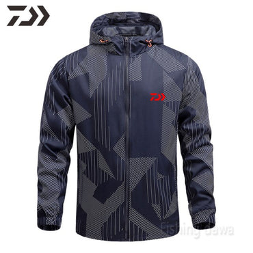New Men's Spring Thin Hoodie Breathable Quick Dry Fishing Jacket Daiwa Sun Protection Outdoor Sport Fishing Clothe Daiwa Wear