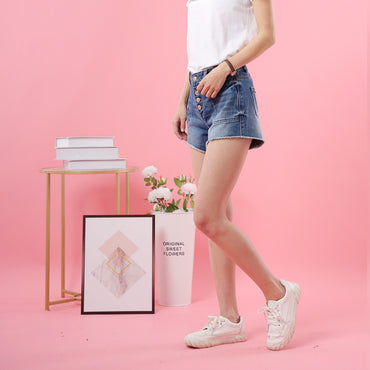 Summer Ladies Short Jeans Casual Short Skin Frayed Hem High Waist women Denim Shorts