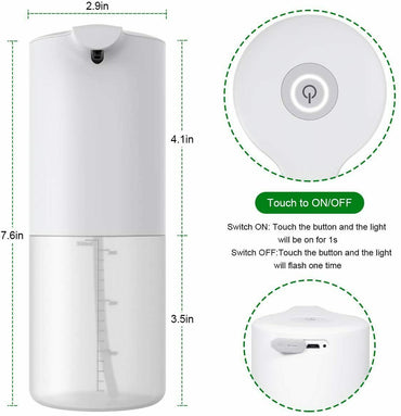 Automatic Sensor Soap Dispenser Touchless Liquid Soap Portable Rechargeable
