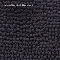 Soft Microfiber Non-Slip Bath Mats for Bathroom Bathtub Shower Washable Absorbent Bath Rugs, Machine Washable - 31" x 20"