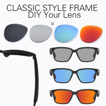 Bluetooth Sunglasses Wireless Audio With Open Ear Technology Make Hands Free Sunglasses Bluetooth Headphone Wireless Mobile Calls