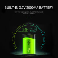 CYBORIS DSP Bluetooth 4.2+EDR 15W Wireless Speaker with 24 Hours Playtime, TWS, Dual-Driver Portable Wireless Speaker with Built-in Mic, Deep Bass for Outdoor Indoor Home-Blue