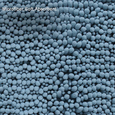 Soft Microfiber Non-Slip Bath Mats for Bathroom Bathtub Shower Washable Absorbent Bath Rugs, Machine Washable - 31" x 20"