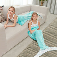 Free shipping Mermaid Tail Blanket for Kids Teens Adults Flannel All Seasons Sleeping Blanket