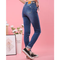High quality skinny elastic women Jeans high waist pencil jeans long