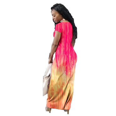 Casual Gradient Maxi Dress