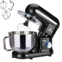 5.8QT 6 Speed Control Electric Stand Mixer with Stainless Steel Mixing Bowl Food Mixer TRUSTMADE