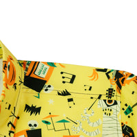 Men's Funky Hawaiian Printed Shirts Floral Short Sleeve Casual Button Down Shirt