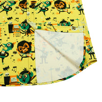 Men's Funky Hawaiian Printed Shirts Floral Short Sleeve Casual Button Down Shirt