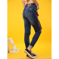 High quality skinny elastic women Jeans high waist pencil jeans long