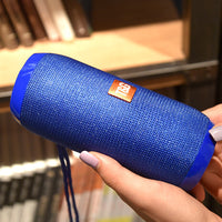 TG117 Cloth Art Bluetooth speaker outdoor waterproof subwoofer double diaphragm high quality portable insert cartoon speaker