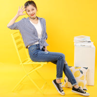 High quality skinny elastic women Jeans high waist pencil jeans long