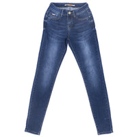 High quality skinny elastic women Jeans high waist pencil jeans long