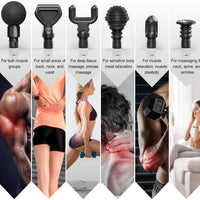 Massage Gun, RENPHO C3 Deep Tissue Muscle Massager, Powerful Percussion Massager Handheld with Portable Case for Home Gym Workouts Equipment, Back Neck Shoulder Soreness Stiffness Knots Tension Relief