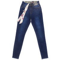 High quality skinny elastic women Jeans high waist pencil jeans long