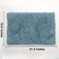 Soft Microfiber Non-Slip Bath Mats for Bathroom Bathtub Shower Washable Absorbent Bath Rugs, Machine Washable - 31" x 20"