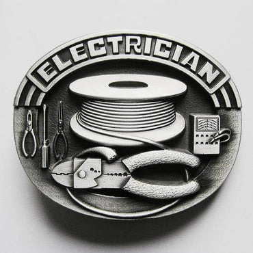 New Vintage Trades Tradesman Electrician Tool Belt Buckle