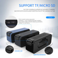 CYBORIS DSP Bluetooth 4.2+EDR 40W Wireless Speaker with TWS, Dual-Driver Portable Wireless Speaker with Built-in Mic, Deep Bass for Outdoor Indoor Home