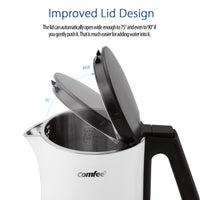 COMFEE' 1.5L Double Wall Electric Kettle 1500W