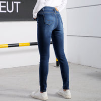 High quality skinny elastic women Jeans high waist pencil jeans long