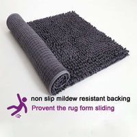 Soft Microfiber Non-Slip Bath Mats for Bathroom Bathtub Shower Washable Absorbent Bath Rugs, Machine Washable - 31" x 20"