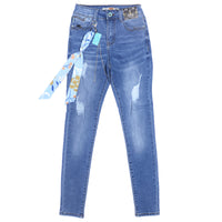 High quality skinny elastic women Jeans high waist pencil jeans long
