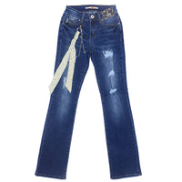 High quality skinny elastic women Jeans high waist pencil jeans long