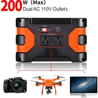 200W Peak Power Station, Flashfish CPAP Battery 166Wh 45000mAh Backup Power Pack 110V 150W Lithium Battery Pack Camping Solar Generator for CPAP Camping Home Emergency Power Supply