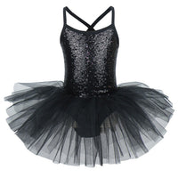 Ballerina Fairy Prom Party Costume Kids Sequined Flower Dress Girls Dance wear Gymnastic Ballet Leotard Tutu Dress