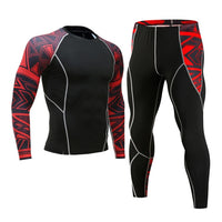 3 Pcs/Set Men's Tracksuit Gym Fitness Compression Sports Suit Clothes Running Jogging Sport Wear Exercise Workout Tights