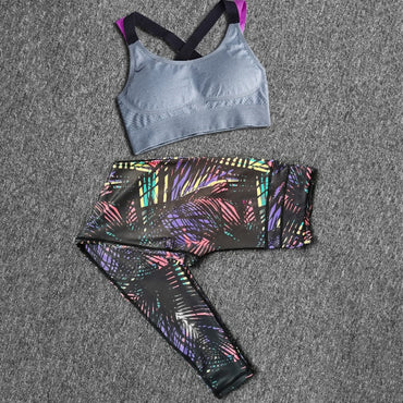 Women's Sports Suits Gym Clothing Yoga Set Running Fitness Sports Bra+Yoga Pants Workout Sets Spring Summer Autumn Sport Wear