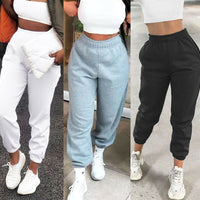 Women Casual Sweatpants Jogger Dance Harem Pants Sports Baggy Trousers solid  fitness pants Casual Girls Drawstring Long Pants