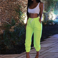 Women Casual Sweatpants Jogger Dance Harem Pants Sports Baggy Trousers solid  fitness pants Casual Girls Drawstring Long Pants