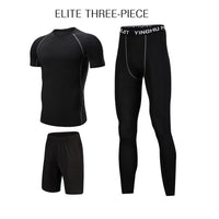 Men's Tracksuit Compression Sports Suit Gym Fitness Clothes Running Jogging Sport Wear Training Exercise Workout Tights