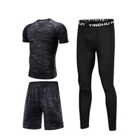 Men's Tracksuit Compression Sports Suit Gym Fitness Clothes Training Exercise Workout Tights Running Jogging Sport Wear