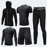 Men's Tracksuit Compression Sports Suit Gym Fitness Clothes Training Exercise Workout Tights Running Jogging Sport Wear