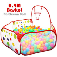 Ball Pool with Basket Children Toy Ocean Ball Pit Baby Playpen Tent Outdoor Toys for Children Ballenbak