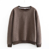 Tangada women fleece hoodie sweatshirts winter japanese fashion 2020 oversize ladies pullovers warm pocket hooded jacket SD60