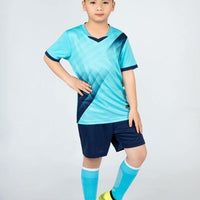 2020 Kids football Uniforms boys girl soccer Jerseys Custom child Soccer Jersey Set Sportswear t-shirt sports suit new style