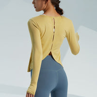 Women's Sports Wear For Fitness Running Jogging sexy Long Sleeve Gym Woman Sport Shirt Yoga Top Female Workout Tops T-shirt