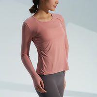 Women's Sports Wear For Fitness Running Jogging sexy Long Sleeve Gym Woman Sport Shirt Yoga Top Female Workout Tops T-shirt