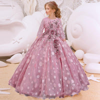 2021 Summer Flower Dress Pageant Kids Dresses For Girls Clothes Princess's Girls Dresses for Party and Wedding Prom 14  12 Year