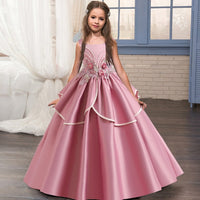 2021 Summer Flower Dress Pageant Kids Dresses For Girls Clothes Princess's Girls Dresses for Party and Wedding Prom 14  12 Year