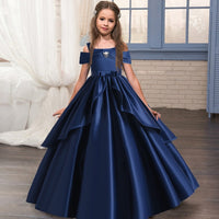 2021 Summer Flower Dress Pageant Kids Dresses For Girls Clothes Princess's Girls Dresses for Party and Wedding Prom 14  12 Year