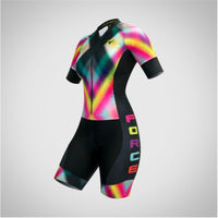 2020 Women's Triathlon Short Sleeve Cycling Jersey Sets Skinsuit Maillot Ropa Ciclismo Bicycle Clothing Bike Clothes Go Jumpsuit