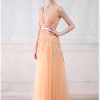 SSYFashion Hot Sell Sweet Light Blue Lace V-neck Lacing Long Evening Dress The Bride Party Sexy Backless Prom Dresses Custom