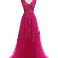 SSYFashion Hot Sell Sweet Light Blue Lace V-neck Lacing Long Evening Dress The Bride Party Sexy Backless Prom Dresses Custom