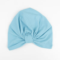 Nishine Baby Turban Hat with Bow Children Hats Cotton Blend Newborn Beanie Top Knot Caps Kids Headwear Photo Props Shower Gift