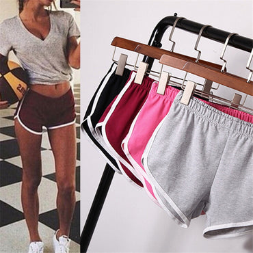 Summer Women Sports Shorts Short Pants Gym Workout Waistband Running Jogging Short
