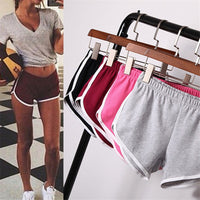 Summer Women Sports Shorts Short Pants Gym Workout Waistband Running Jogging Short